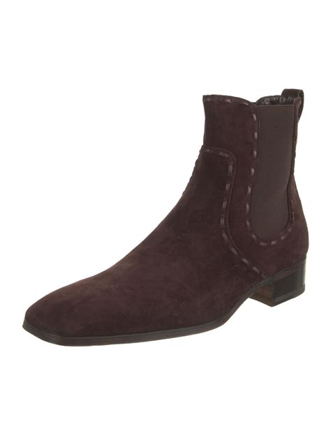 boots yves saint laurent rive gauche|saint laurent suede bootie.